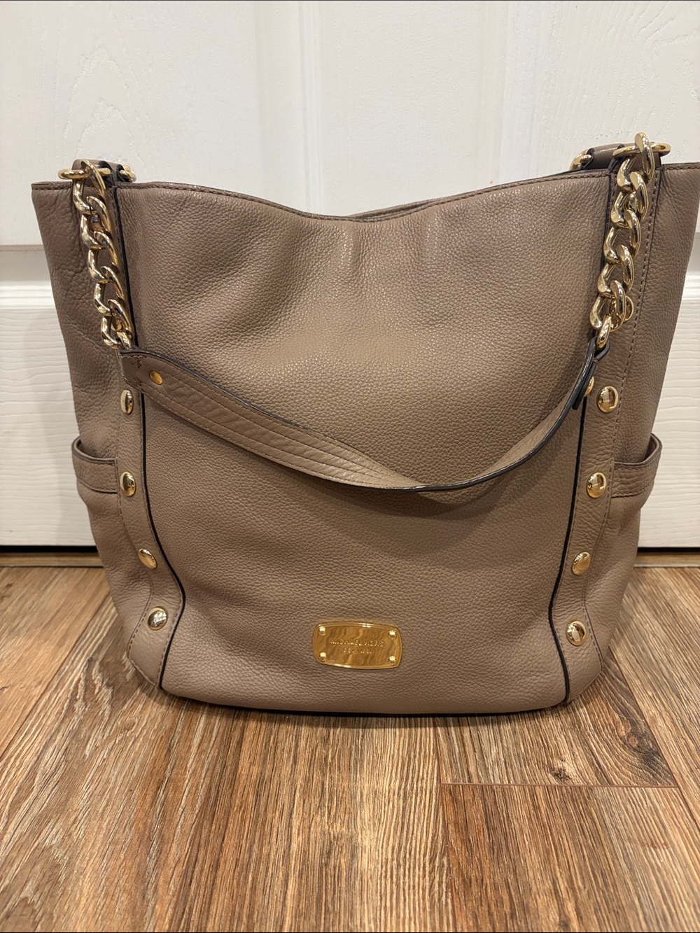 Michael Kors Leather Boho Shoulder Bag